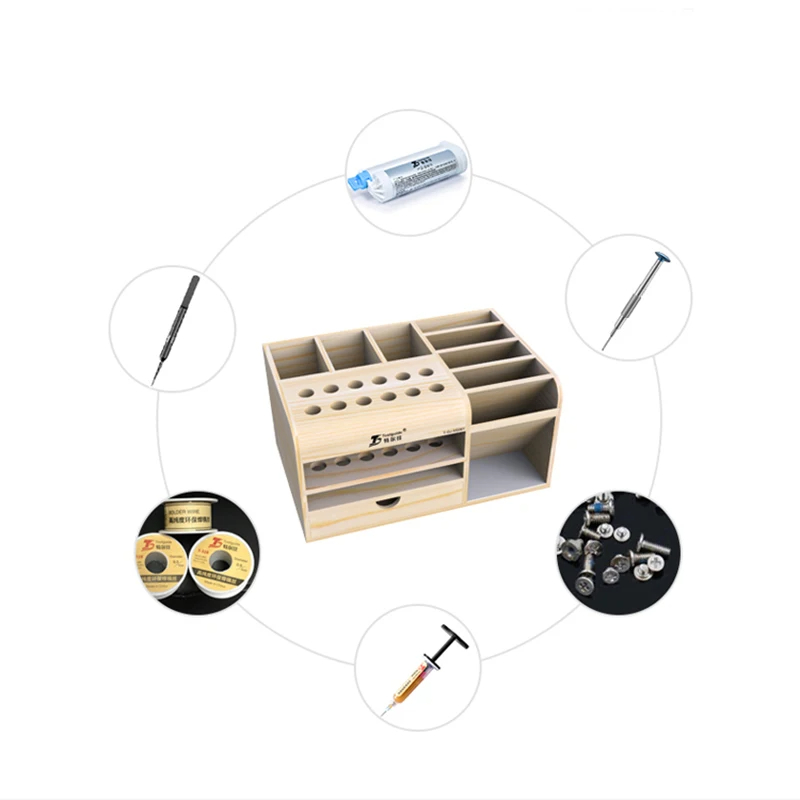 Toolguide Wooden Storage Box S - Electronics Repair Center recension och pris