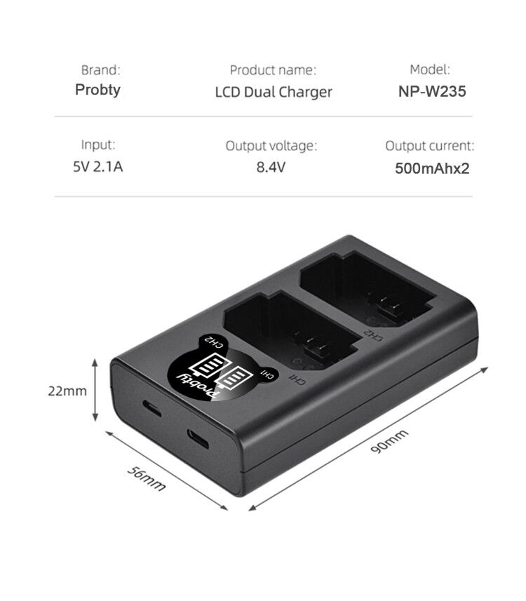 2200mAh NP-W235 NP W235 Batter - Fujifilm Camera X-T5 recension och pris