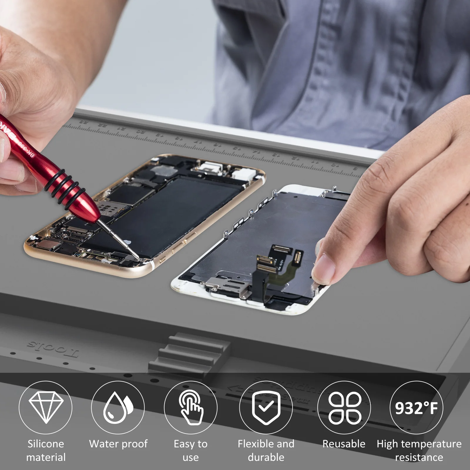 Soldering Station Mat Silicone - Electronics Repair Mat recension och pris