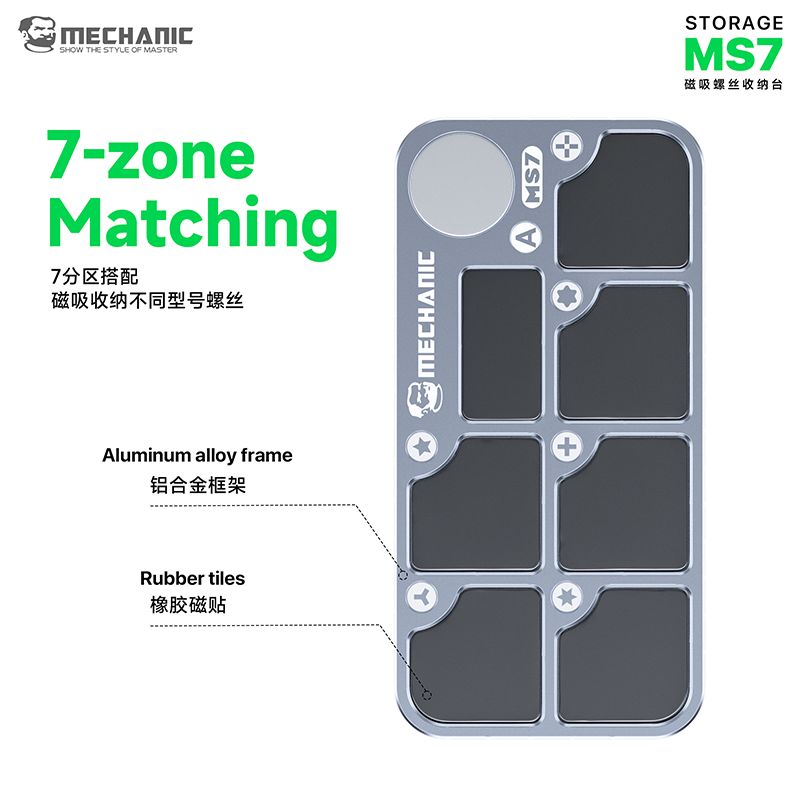 MECHANIC MS7 Magnetic Screw St - Electronics Repair Mat recension och pris