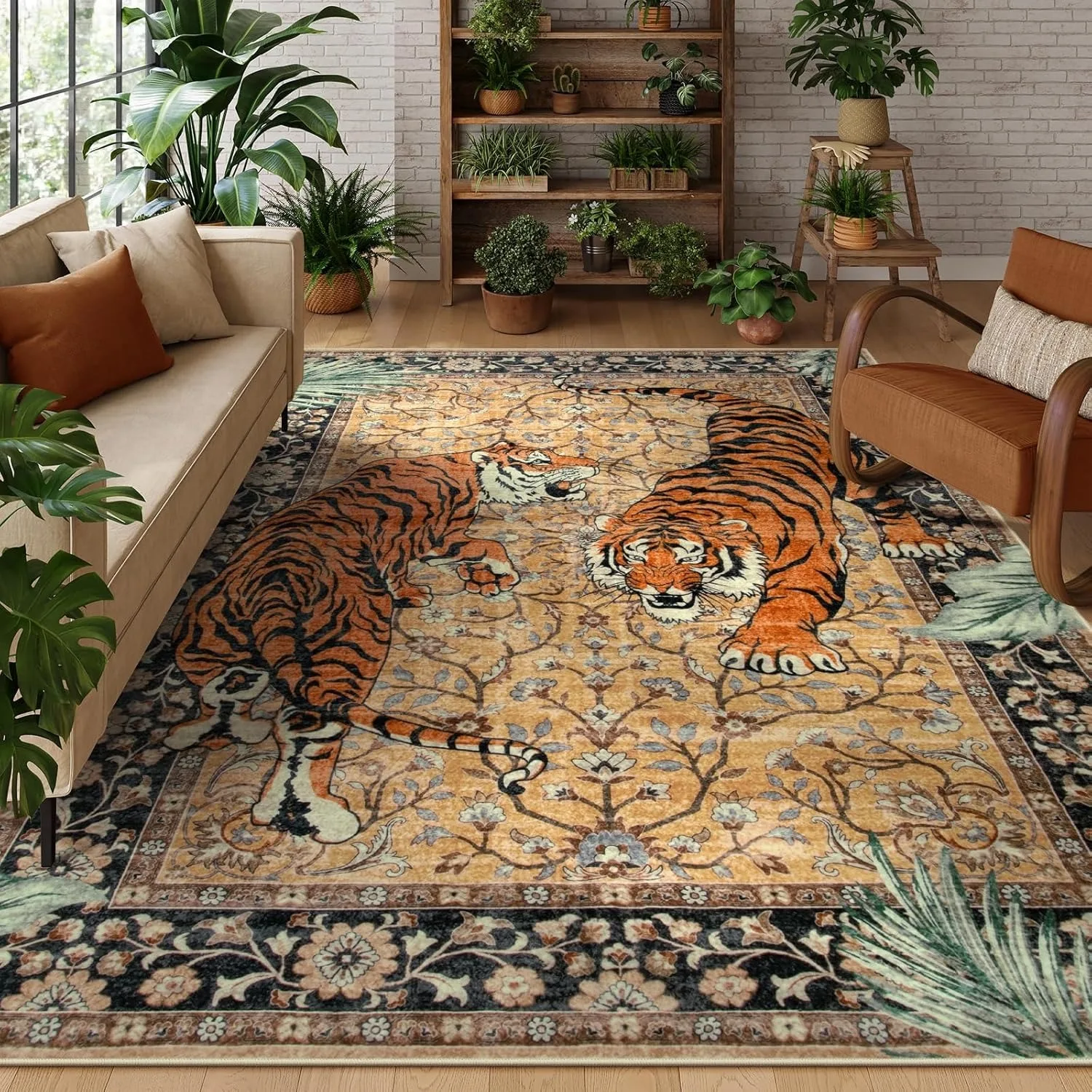 Jungle Tiger Rug for Living Ro - Electronics Repair Desk recension och pris