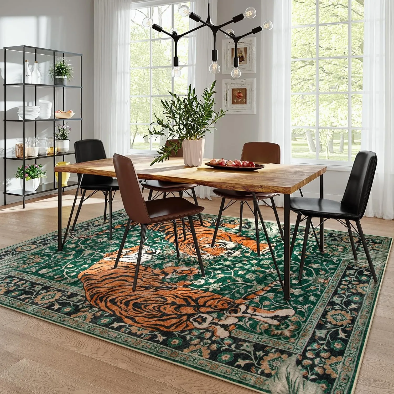 Jungle Tiger Rug for Living Ro - Electronics Repair Desk recension och pris